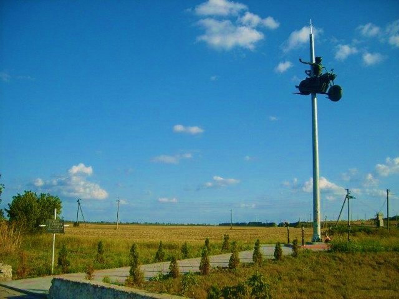 Monument to dead bikers, Bila Tserkva