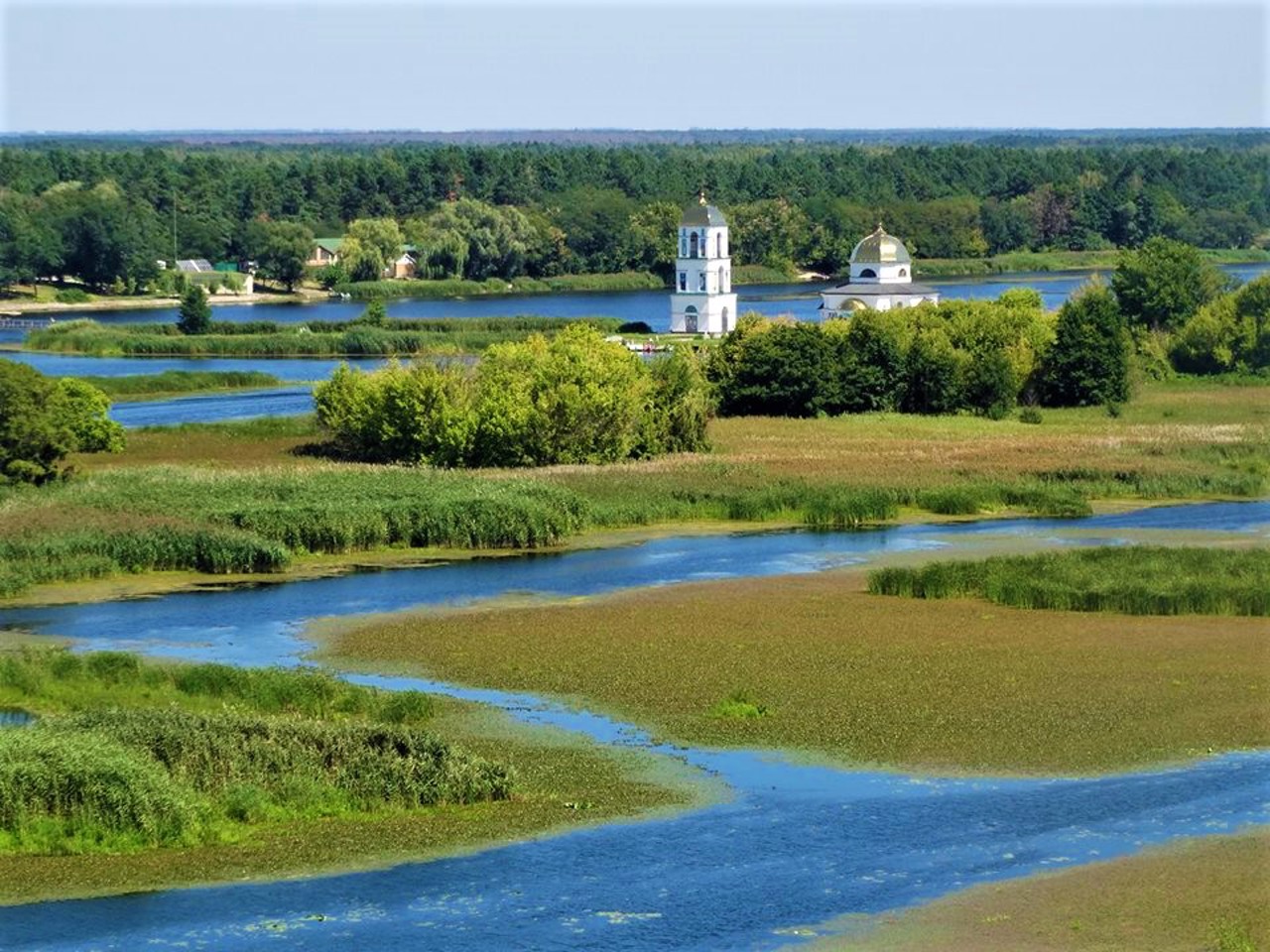 Flooded church, Rzhyshchiv