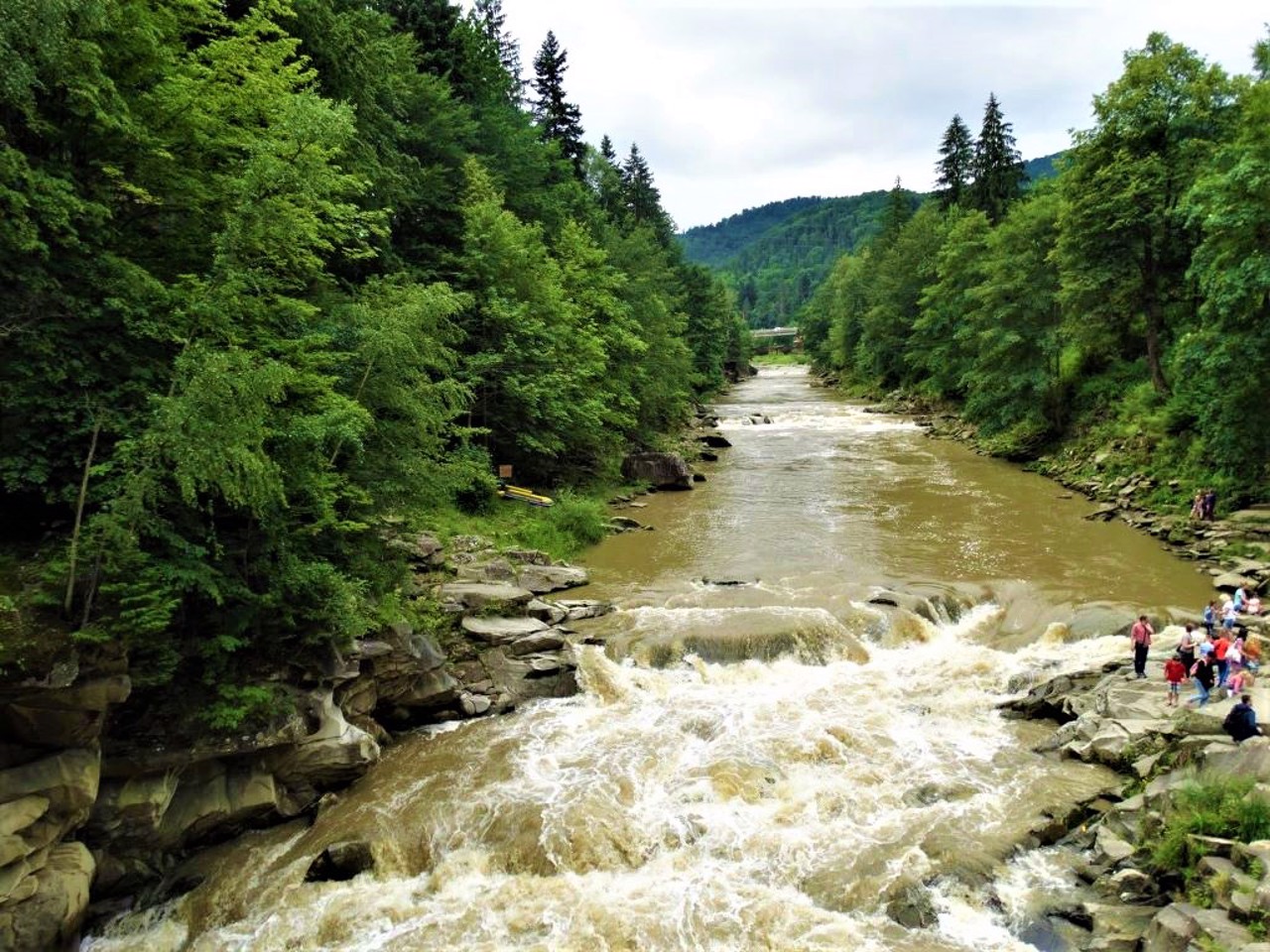 Probiy waterfall, Yaremche