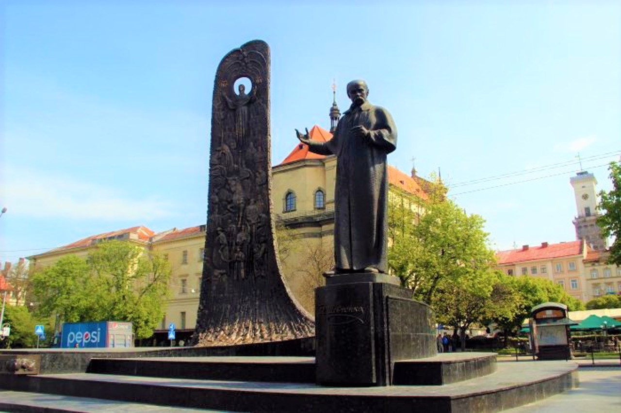 Пам'ятник Тарасові Шевченку, Львів