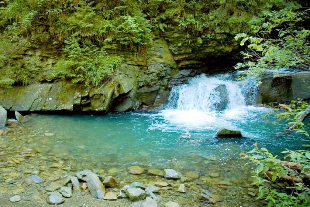 "Girl's Tears" Waterfall, Yaremche