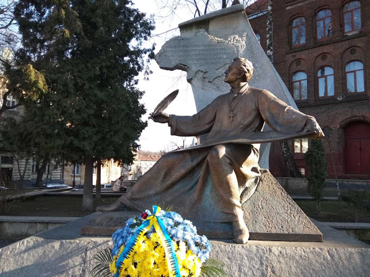 Mykhaylo Verbytskyi Monument, Lviv