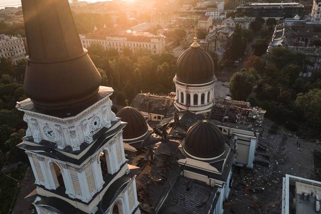 Спасо-Преображенський собор в Одесі зазнав пошкоджень внаслідок російської атаки